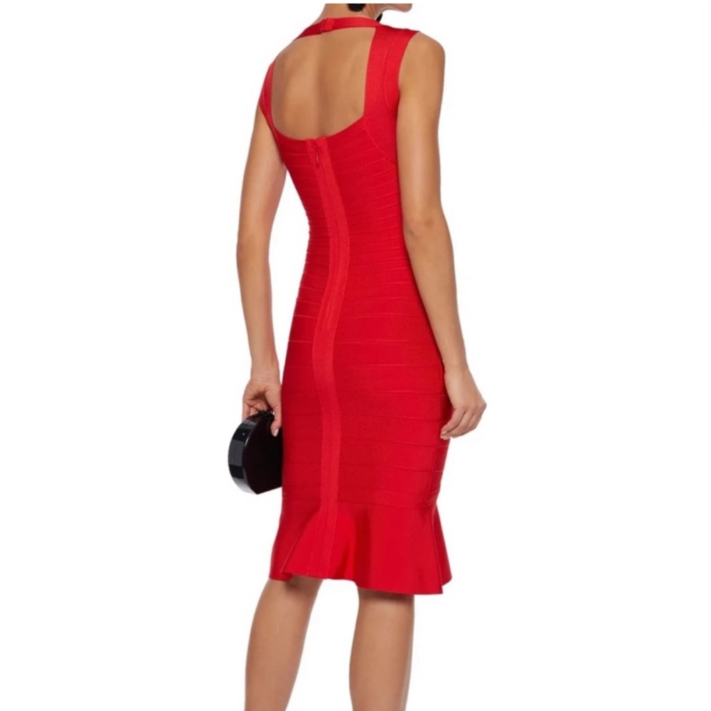 Herve Leger fluted bandage dress (midi) - Picture 2 of 2